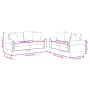 Juego de sofás con cojines 2 piezas cuero sintético capuchino de , Sofás - Ref: Foro24-3202164, Precio: 489,17 €, Descuento: %
