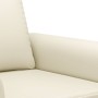 Juego de sofás con cojines 3 piezas cuero sintético color crema de , Sofás - Ref: Foro24-3202166, Precio: 494,48 €, Descuento: %