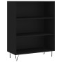 Aparador alto madera contrachapada negro 69,5x34x180 cm de , Aparadores - Ref: Foro24-3198114, Precio: 138,29 €, Descuento: %