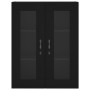 Aparador alto madera contrachapada negro 69,5x34x180 cm de , Aparadores - Ref: Foro24-3198498, Precio: 209,64 €, Descuento: %