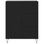 Aparador alto madera contrachapada negro 69,5x34x180 cm de , Aparadores - Ref: Foro24-3198498, Precio: 209,64 €, Descuento: %