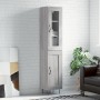 Aparador alto madera contrachapada gris Sonoma 34,5x34x180 cm de , Aparadores - Ref: Foro24-3199527, Precio: 107,99 €, Descue...