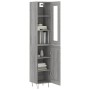 Aparador alto madera contrachapada gris Sonoma 34,5x34x180 cm de , Aparadores - Ref: Foro24-3199527, Precio: 107,99 €, Descue...