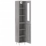 Aparador alto madera contrachapada gris Sonoma 34,5x34x180 cm de , Aparadores - Ref: Foro24-3199527, Precio: 107,99 €, Descue...