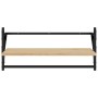 Estantes de pared con barras 2 uds roble Sonoma 65x25x30 cm de , Estantes y estanterías - Ref: Foro24-836244, Precio: 30,82 €...