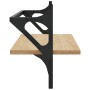 Estantes de pared con barras 2 uds roble Sonoma 65x25x30 cm de , Estantes y estanterías - Ref: Foro24-836244, Precio: 30,82 €...