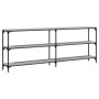 Mesa consola madera de ingeniería gris Sonoma 200x29x75 cm de , Mesas auxiliares - Ref: Foro24-834113, Precio: 93,55 €, Descu...