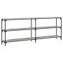Mesa consola madera de ingeniería gris Sonoma 200x29x75 cm de , Mesas auxiliares - Ref: Foro24-834113, Precio: 93,55 €, Descu...