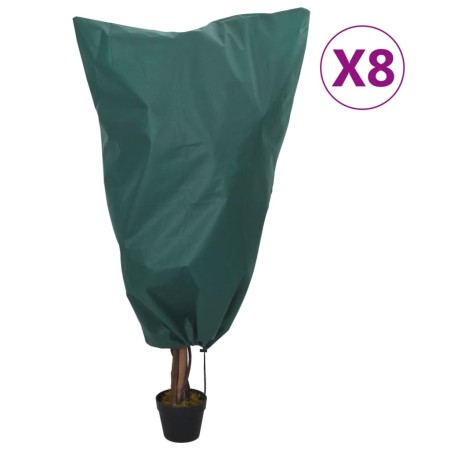 Cubiertas para plantas con cordón 8 uds 70 g/m² 0,8x1 m de , Accesorios de jardinería - Ref: Foro24-3203536, Precio: 27,83 €,...