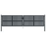 Puerta de jardín acero gris antracita 400x150 cm de , Puertas de jardín - Ref: Foro24-154572, Precio: 506,41 €, Descuento: %