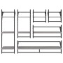 Estantes pared con barras 6 pzas madera ingeniería gris Sonoma de , Estantes y estanterías - Ref: Foro24-836271, Precio: 71,2...