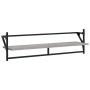 Estantes pared con barras 6 pzas madera ingeniería gris Sonoma de , Estantes y estanterías - Ref: Foro24-836271, Precio: 71,2...