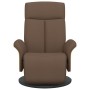 Sillón reclinable con reposapiés tela marrón de , Sillones - Ref: Foro24-356524, Precio: 245,10 €, Descuento: %