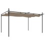 Pérgola con cubierta retráctil gris taupe 395x292x230 cm de , Carpas y cenadores - Ref: Foro24-360118, Precio: 288,68 €, Desc...