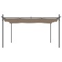 Pérgola con cubierta retráctil gris taupe 395x292x230 cm de , Carpas y cenadores - Ref: Foro24-360118, Precio: 288,68 €, Desc...