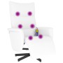 Sillón reclinable masaje con reposapiés cuero sintético blanco de , Sillones - Ref: Foro24-356598, Precio: 210,10 €, Descuent...