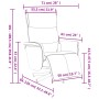 Sillón reclinable masaje con reposapiés cuero sintético blanco de , Sillones - Ref: Foro24-356598, Precio: 210,10 €, Descuent...