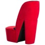 Sillón con forma de zapato de tacón terciopelo rojo en Sillones | Comprar online en Foru.es