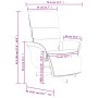 Sillón reclinable de masaje con reposapiés tela azul de , Sillones - Ref: Foro24-356620, Precio: 227,09 €, Descuento: %