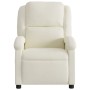 Sillón reclinable terciopelo blanco crema de , Sillones - Ref: Foro24-371806, Precio: 235,47 €, Descuento: %