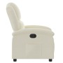Sillón reclinable terciopelo blanco crema de , Sillones - Ref: Foro24-371806, Precio: 235,47 €, Descuento: %