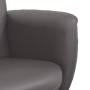 Sillón reclinable con reposapiés cuero sintético gris de , Sillones - Ref: Foro24-356551, Precio: 165,75 €, Descuento: %