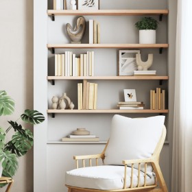 Estante de pared madera maciza de haya 100x20x2,5 cm de , Estantes y estanterías - Ref: Foro24-356016, Precio: 39,63 €, Descu...