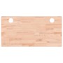 Tablero de escritorio madera maciza de haya 110x55x4 cm de , Accesorios y productos para escritorios - Ref: Foro24-356075, Pr...