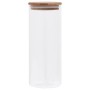 Tarros de almacenaje con tapa de bambú 6 unidades 1000 ml de vidaXL, Botes de galletas - Ref: Foro24-150696, Precio: 37,10 €,...