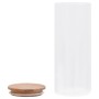 Tarros de almacenaje con tapa de bambú 6 unidades 1000 ml de vidaXL, Botes de galletas - Ref: Foro24-150696, Precio: 37,10 €,...