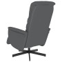 Sillón reclinable con reposapiés cuero sintético gris de , Sillones - Ref: Foro24-356706, Precio: 215,23 €, Descuento: %