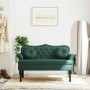 Banco con cojines terciopelo verde oscuro 120,5x65x75 cm de , Bancos - Ref: Foro24-372142, Precio: 212,57 €, Descuento: %
