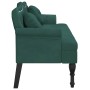 Banco con cojines terciopelo verde oscuro 120,5x65x75 cm de , Bancos - Ref: Foro24-372142, Precio: 212,57 €, Descuento: %
