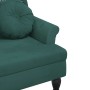 Banco con cojines terciopelo verde oscuro 120,5x65x75 cm de , Bancos - Ref: Foro24-372142, Precio: 212,57 €, Descuento: %