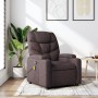 Sillón de masaje reclinable de tela marrón oscuro de , Sillones - Ref: Foro24-372458, Precio: 218,04 €, Descuento: %