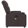 Sillón de masaje reclinable de tela marrón oscuro de , Sillones - Ref: Foro24-372458, Precio: 218,04 €, Descuento: %