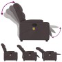 Sillón de masaje reclinable de tela marrón oscuro de , Sillones - Ref: Foro24-372458, Precio: 218,04 €, Descuento: %