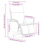 Sillón reclinable masaje con reposapiés cuero sintético crema de , Sillones - Ref: Foro24-356553, Precio: 204,08 €, Descuento: %