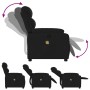 Sillón reclinable de masaje de tela negro de , Sillones - Ref: Foro24-373476, Precio: 247,40 €, Descuento: %