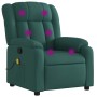 Sillón de masaje reclinable de tela verde oscuro de , Sillones - Ref: Foro24-373592, Precio: 256,41 €, Descuento: %