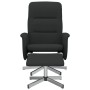 Sillón reclinable con reposapiés tela negro de , Sillones - Ref: Foro24-356572, Precio: 160,99 €, Descuento: %