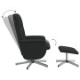 Sillón reclinable con reposapiés tela negro de , Sillones - Ref: Foro24-356572, Precio: 160,99 €, Descuento: %
