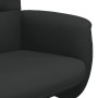 Sillón reclinable con reposapiés tela negro de , Sillones - Ref: Foro24-356572, Precio: 160,99 €, Descuento: %