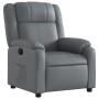 Sillón reclinable de cuero sintético gris de , Sillones - Ref: Foro24-373525, Precio: 248,04 €, Descuento: %