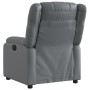 Sillón reclinable de cuero sintético gris de , Sillones - Ref: Foro24-373525, Precio: 248,04 €, Descuento: %