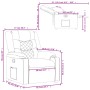 Sillón reclinable de cuero sintético marrón de , Sillones - Ref: Foro24-374121, Precio: 274,22 €, Descuento: %