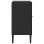 Aparador SENJA aspecto de ratán madera pino negro 80x40x80 cm de , Aparadores - Ref: Foro24-358039, Precio: 125,15 €, Descuen...
