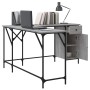 Escritorio madera de ingeniería gris Sonoma 141x141x75 cm de , Escritorios - Ref: Foro24-837600, Precio: 97,74 €, Descuento: %