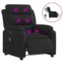 Sillón reclinable de masaje eléctrico tela negro de , Sillones - Ref: Foro24-3204970, Precio: 285,04 €, Descuento: %