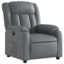 Sillón reclinable eléctrico de cuero sintético gris de , Sillones - Ref: Foro24-3205253, Precio: 256,01 €, Descuento: %